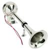 12V Marine Electric Horn 120dB Stainless Steel Boat Trumpet Horn 16-1/8 Inch for Boat RV Truck