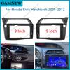 9 Inch Car Frame Fascia Adapter Canbus Box Decoder Android Radio Dash Fitting Panel Kit For Honda Civic Hatchback 2005-2012