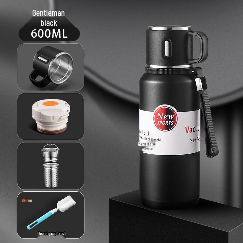 Portable Wide-Mouth 316 Stainless Steel Insulated Mug