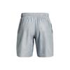 Under Armour Logo Print Elastic Waist Mid Rise Fitted Straight Leg Casual Shorts Men Shorts Gray 1377137-465