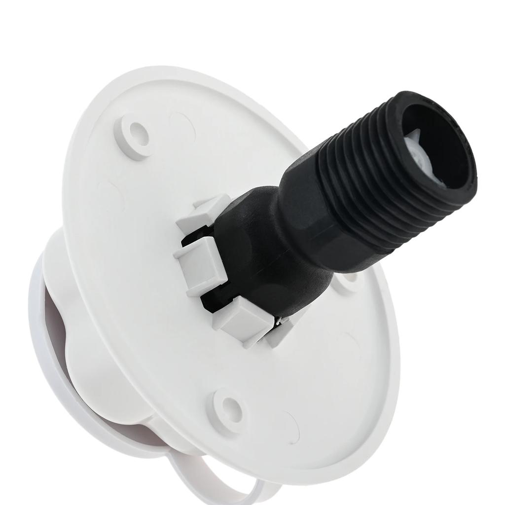 RV City Water Fill Inlet and Check Valve,Threaded Tube Flange Length 3" To 1/2",Water Hose Connector for Camper Motorhome Marine