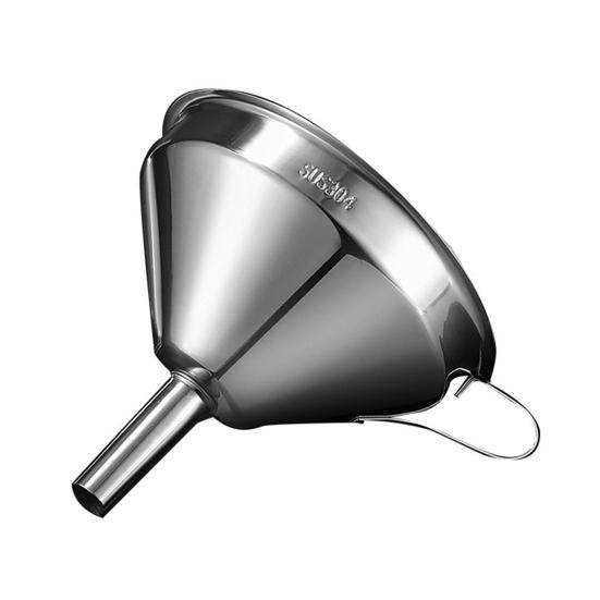 Trichter Groß Mittel Klein Küchen-Trichter mit ergonomischem Griff 304 Edelstahl Spülmaschinenfest Herzförmiger Entlüftungskanal Koch-Trichter