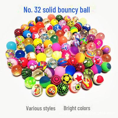 Assorted Elastic Balls for Gashapon Machine - No. 45, 32, 27 - Jumping Toy for Kids