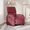 Electric Recliner Chair Burgundy Fabric