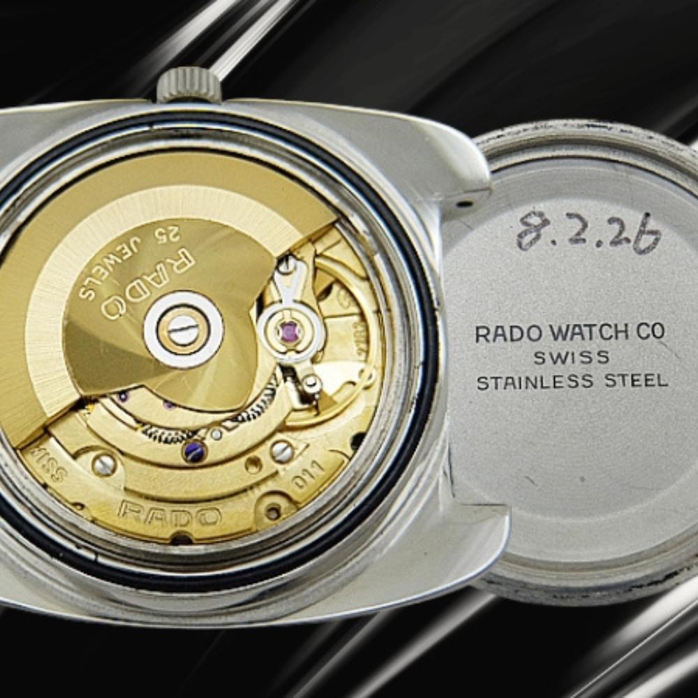 RADO Rising Star 25 Jewels Ref.11894/1 Cal.2782 SS Cushion Case Used