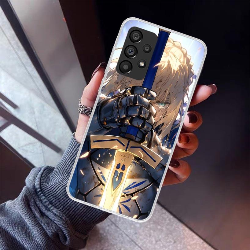 Fate Zero Stay Night Saber Phone Case For Samsung Galaxy A17 A57 A37 A16 A26 A36 A56 A15 A25 A35 A55 A14 A13 A54 A53 A34 A24 A33