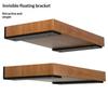 1 Set 4Mm Thicked Invisible L-Shaped Brackets Heavy Duty Cast Iron Floating Shelf Brackets For Kitchen Shelves Support