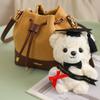 15cm Graduation Bear Plush Toy Cute Teddy Bear Pendant Soft Doll Boys Girls Students Graduation Gift Mini Car Bag Decoration