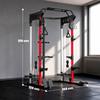 Power Cage, Power Rack with Adjustable Cable Pulley System, Pull-Up Bar, Dip Station, Landmine