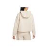 Nike Yoga Luxe Solid Pullover Hoodie Long Sleeve Cropped Sweatshirt Women Tops Sand-Dune-White White Multicolor DV9180-126