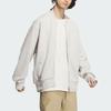 Adidas Spacer Bomber Jacket Solid Color Loose Fit Flight Sports Casual Jacket Men Jacket Talc JJ3789