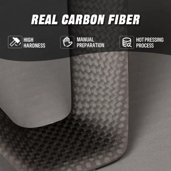 Matte Carbon Fiber Steering Wheel Panel Trim Cover For Tesla New Model 3 (2024)