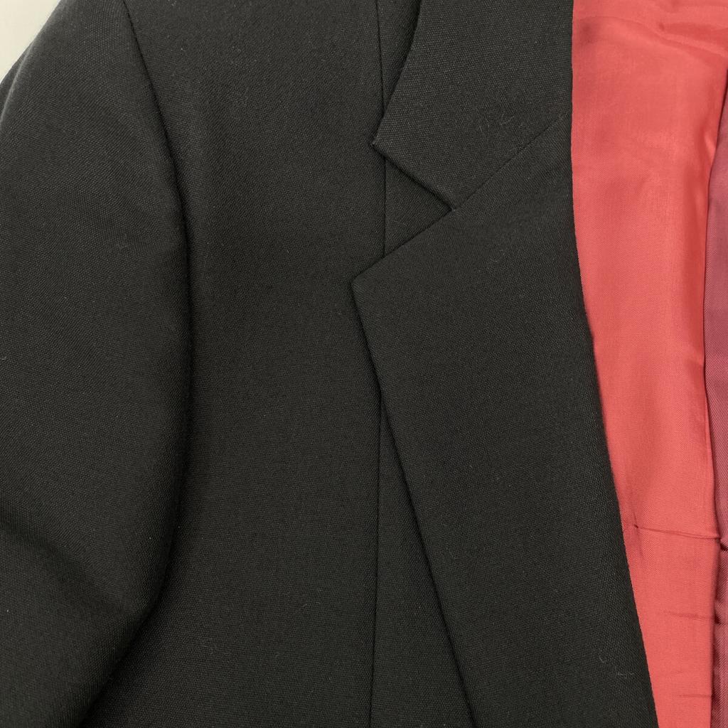 PaulSmith PF-SL-33488 Black Gathered Mix Runway Model Tailored Jacket Jacket L blackUsed