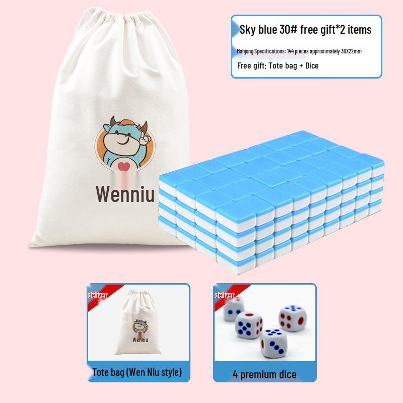 Portable Mini Mahjong Set - Compact Travel and Dorm Use