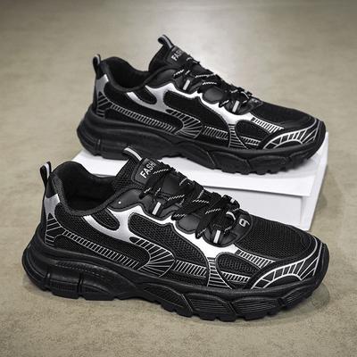 Sommer Herrenschuhe atmungsaktive Mesh Sportschuhe Herren Trend vielseitig dicksohlig rutschfest lässige Laufschuhe