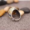 Fashion Men's Ring, Delicate, Inlaid with Multicolor Zircon, Carved Pattern, Vintage Metal, Punk Ring, Women's Accessories