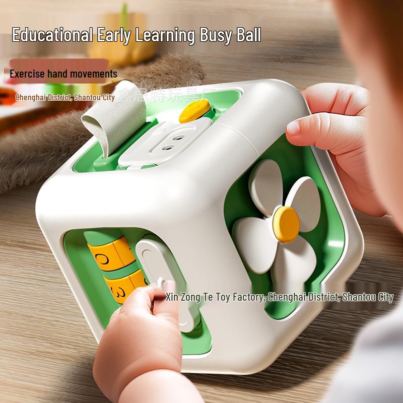 Montessori Magic Cube: Multifunctional Activity Toy for Infants and Toddlers (0-1 Year)