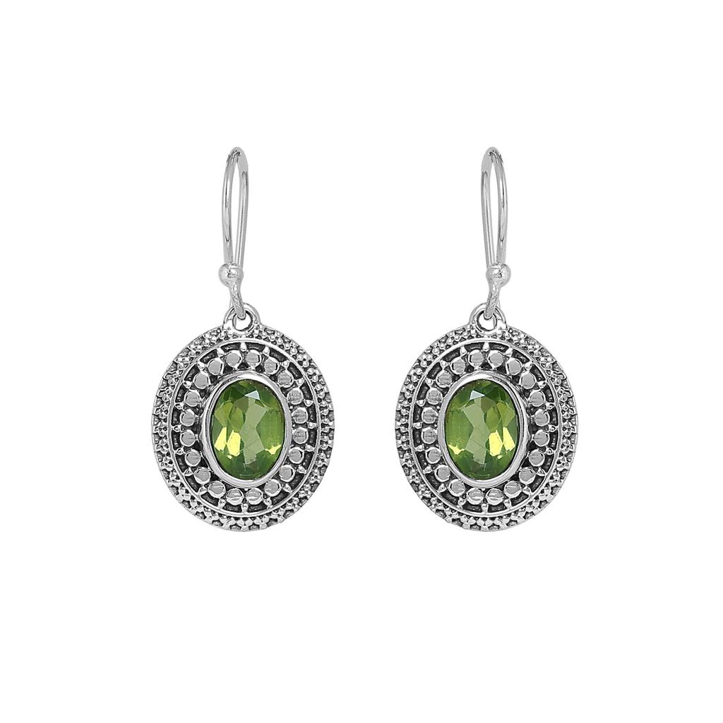 925 Sterling Silver Handmade Jewelry, Peridot Silver Earring, August Birthstone Earring, Gift For Her, Women Jewelry