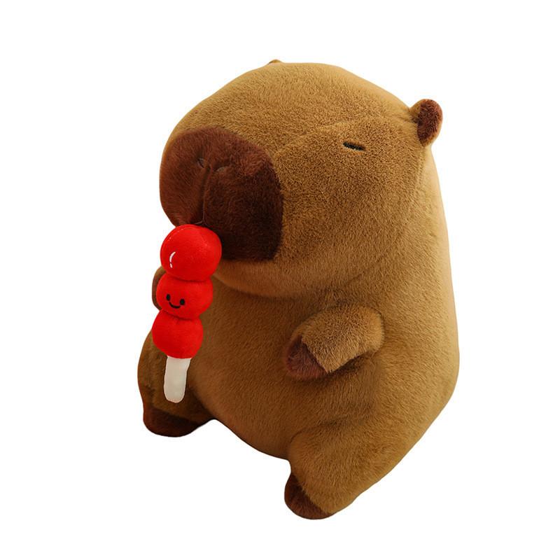 Plush Hawthorn Capybara Doll Sugar Cartoon Animal Decoration Gift Pillow Friend