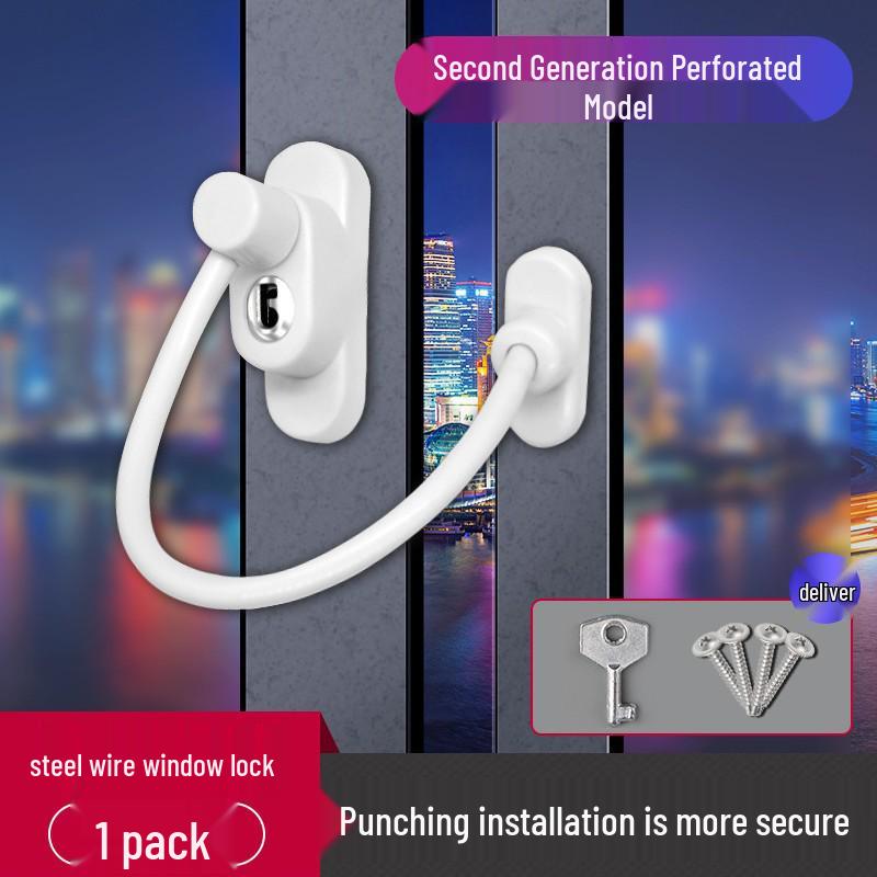 Casement Window Lock: No-Drill Child Safety Limiter with Password Protection
