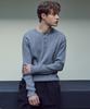 Wednesday Oasis Always Ribbed Henley Neck Washable Knit_Gray(Wc25_Kn04)