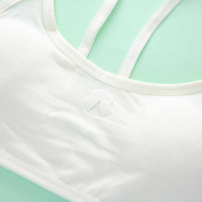 Cotton Underwear Kids Wrap Bust Student Non-Steel Circle Vest Girls Training Bra 8-14Years