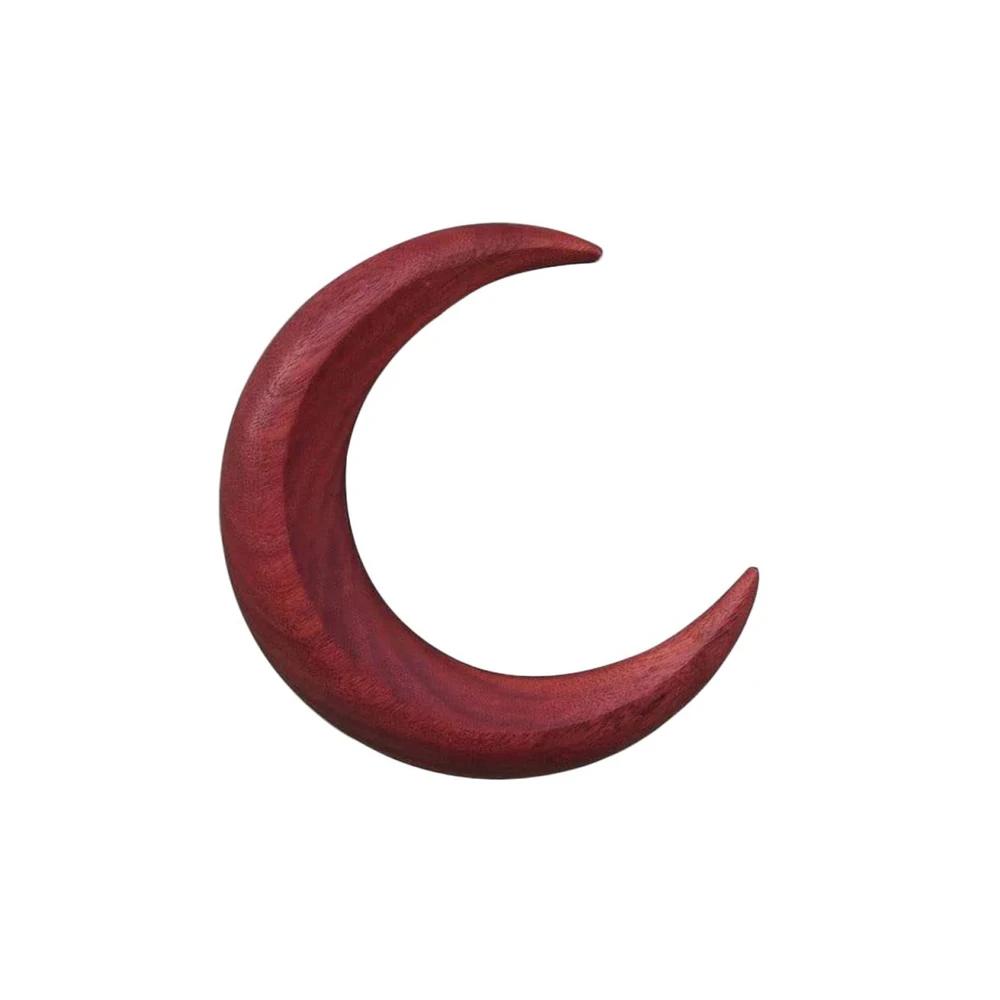 Simple Wood Moon Hair Sticks Hand Carved Wooden Crescent Hair Forks for Women Long Hairpin Comb Styling Fashion Hair Accessories