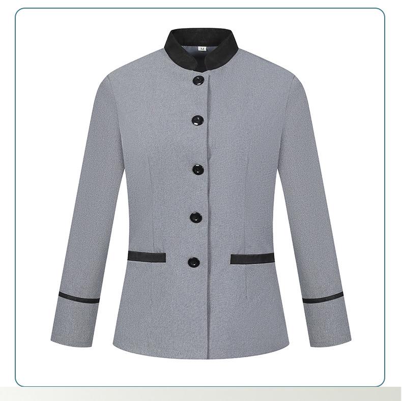 Women's Long Sleeve Hotel Cleaner Uniform Set for Autumn/Winter