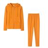 2024 Spring Sexy Casual Hooded Solid Color Two-Piece Set