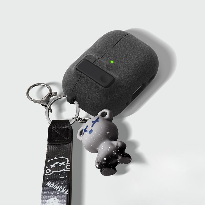 For Airpods 4 Earphone Shockproof Case Automatic Switch Secure Lock Protective Silicone Cover for Apple Airpods4 Accessories