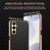 AZNS For Samsung Galaxy A57 5G Case Electroplating Carbon Fiber Texture PU + TPU Phone Cover