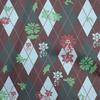 oneOone Cotton Flex Dark Green Fabric Check Argyle Floral Quilting Supplies Print Sewing Fabric By The Yard 40 Inch