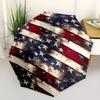 1pc American Flag Themed Umbrella, 8 Rib Frame,Automatic Opening 3 Fold Umbrella, Lightweight and Durable Couple Umbrella-057