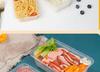Disposable 750ml Rectangular Takeaway Box with Lid - Thickened Transparent Plastic Lunch/Fruit/Fast Food Container