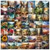 50 Photography Time Series Realistic Retro Plant Flowers Landscape Stickers