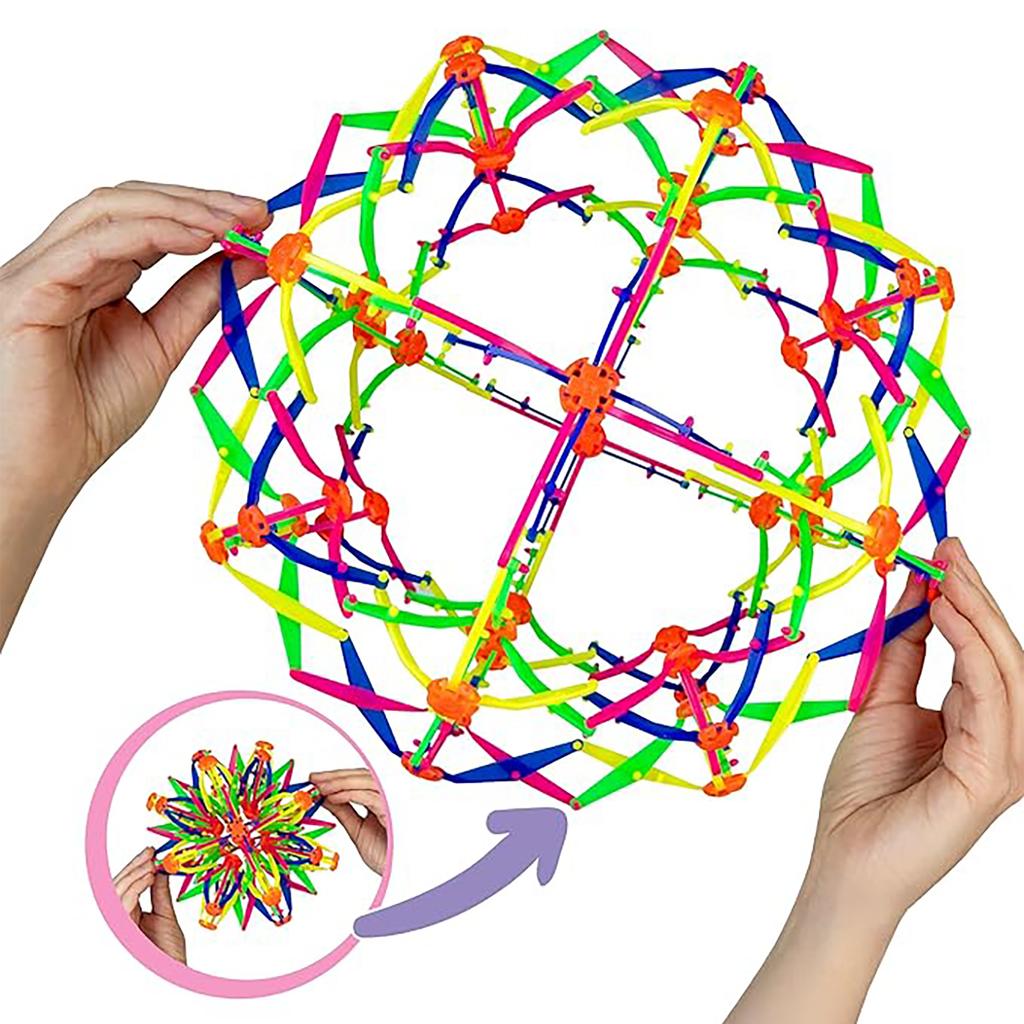 Telescopic Large Ball Magic Blossom Ball Telescopic Ball Variable Size Small Ball Outdoor Hand Throwing Ball For Kids Adults Children's Birthday Gift