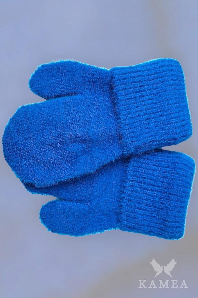 Benita Fleece-Lined Mittens, Turquoise