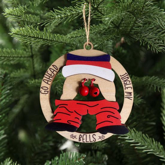 

Jingle My Bells Pendant Christmas Ornament Santa Gift Gift Exchange Bag Gift Wooden