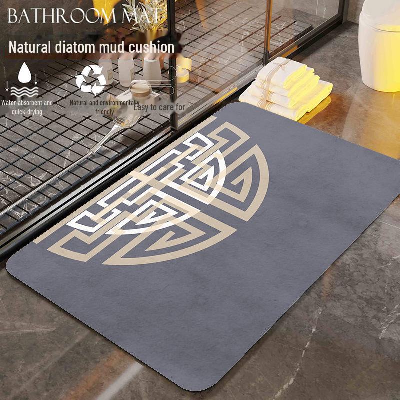 „Nowe chińskie antypoślizgowe maty podłogowe z błota okrzemkowego – szybkoschnące, chłonące wodę maty łazienkowe i wejściowe”