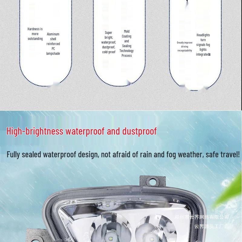 Super Bright Front Fog Lamp Assembly for Foton Aumark S1/S3 & Aoling CT3 Headlight