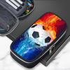 Large Capacity Football-Themed Pencil Case Boys Teens School Supplies Sporty Stationery Bag Casual Unisex