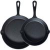 Set Of Cast Iron Frying Pans With Silicone Cover Cast Line 20 Cm / 25 Cm 2 Pcs.