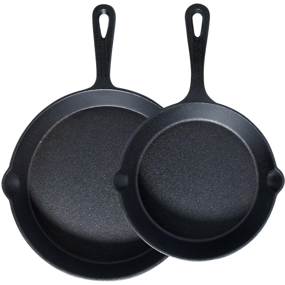 Set Of Cast Iron Frying Pans With Silicone Cover Cast Line 20 Cm / 25 Cm 2 Pcs.