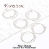 Silver Plated Beads Circle Frame 8mm 10mm 12mm 14K Gold Plated Brass Connect Beads Frame Ring,DIY Bracelet Making Supplies
