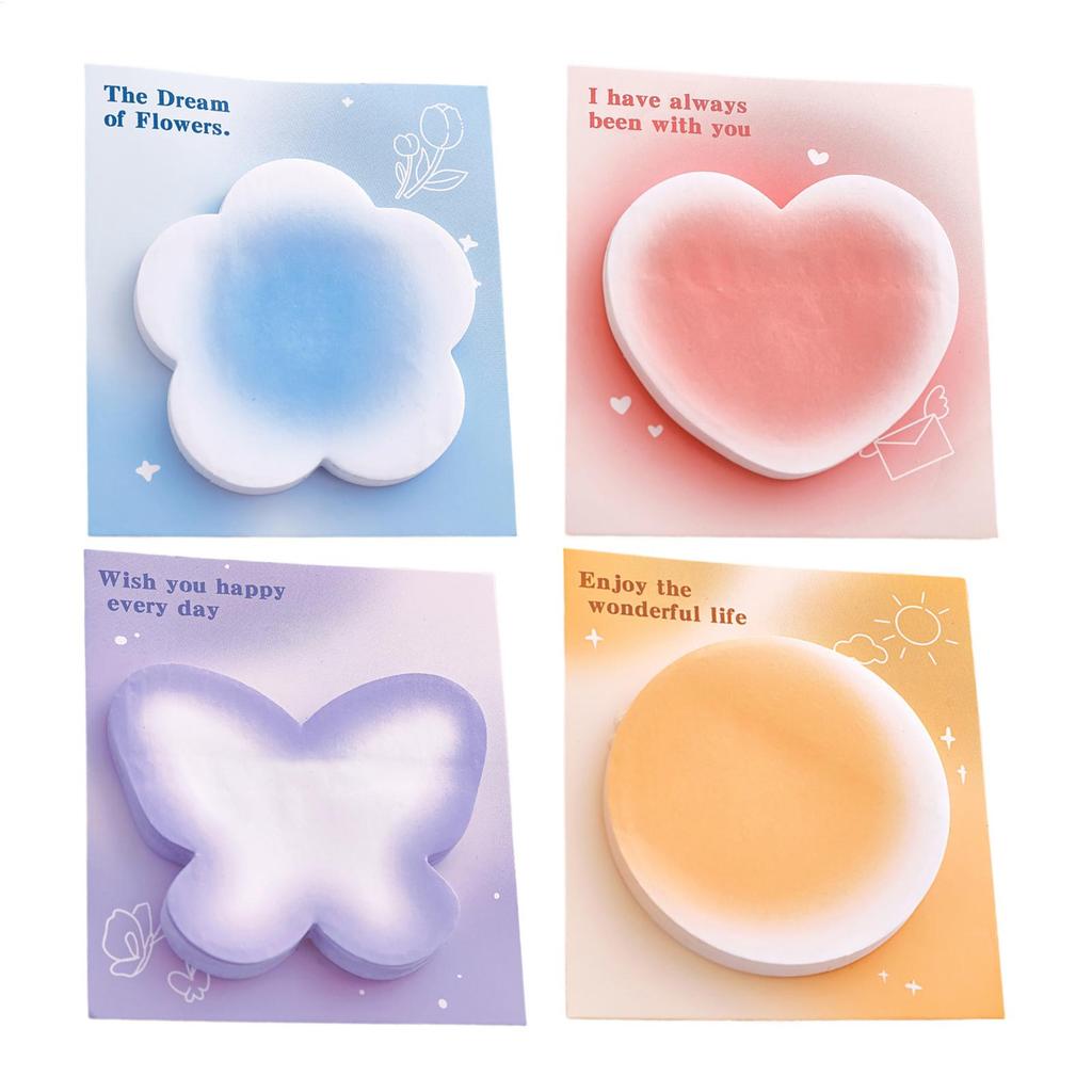 Gift Special Shaped Sticky Notes Blushs Gradient Color Student Message Office Can Be Pasted Wholesale Memo Pad Kawai Stationery
