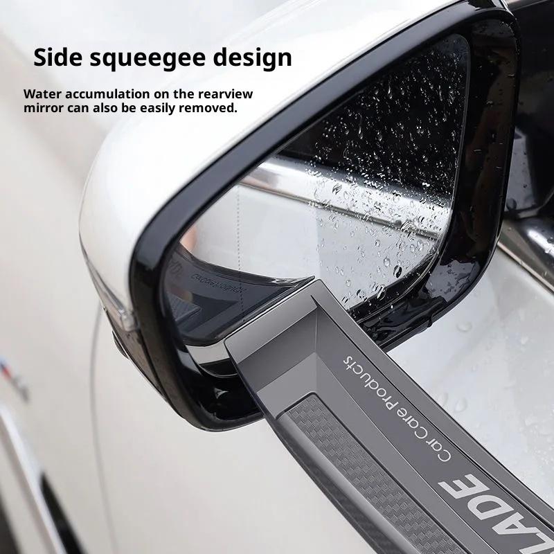 Soft Silicone Squeegee Non-Scratch Handy Car Wrap Tool Window Wiper Drying Blade Film Scraper Accessory for Cleaning