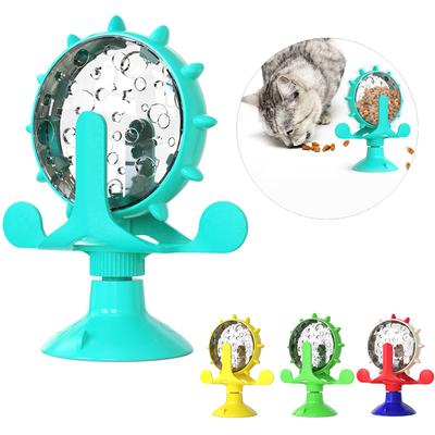 Giocattolo per Gatto Distributore di Snack con Campanello Ruota Rotante Divertente Mangiatoia Lenta Giocattoli Interattivi per Gattino Cucciolo per Cani di Piccola Taglia Accessori per Animali Domestici