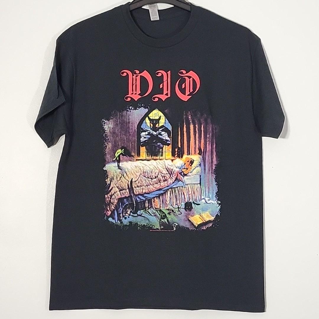 DIO Dream Evil L LARGE Official T-Shirt Black Mens Band Logo Unisex T-Shirt S
