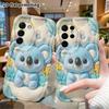 Phone Case: 2D Flat Design Suitable for Samsung Galaxy A34 A35 M05 M06 S20 S22 S21 FE Plus 5G Protective Case, Blue Koala, Perfect Christmas and Hallo