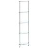 5-tier Shelf 30x30x130 Cm Tempered Glass